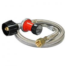 Stanbroil 0-30 PSI Adjustible Regulator and 48-Inch Stainless Steel Braided Hose Assembely Kit
