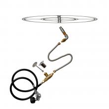 Stanbroil LP Propane Gas Fire Pit Stainless Steel Burner Ring Installation Kit, 12-inch