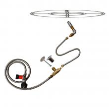 Stanbroil LP Propane Gas Fire Pit Stainless Steel Burner Ring Installation Kit, 24-inch