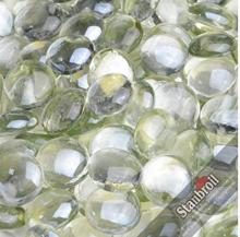 Stanbroil 10-Pound 1/2 Inch Fire Glass Drops for Fireplace Fire Pit, Crystal Ice Luster