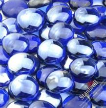 Stanbroil 10-pound 1/2 inch Fire Glass Drops for Fireplace Fire Pit, Royal Cobalt Blue Luster