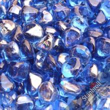 Stanbroil 10-Pound 1/2 Inch Fire Glass Diamonds for Fireplace Fire Pit, Royal Cobalt Blue Luster
