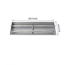Stanbroil Stainless Steel Dual Fireplace Burner Pan, 26.5 Inches