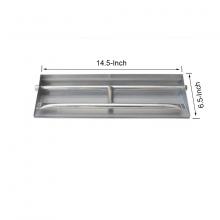 Stanbroil Stainless Steel Dual Fireplace Burner Pan, 14.5 Inches