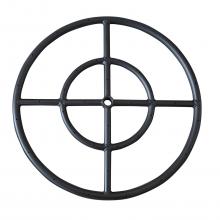 Stanbroil 12 Inch Round Fire Pit Burner Ring, Double Ring, Black Steel