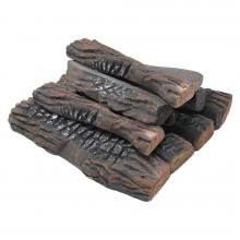 Stanbroil Large 10 Piece Set of Decoration Ceramic Wood Logs for All Types of Ventless, Gel, Ethanol, Electric,Gas Inserts, Propane, Indoor or Outdoor Fireplaces & Fire Pits