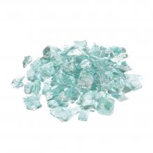 Stanbroil Recycled Fire Glass - 10-Pound Fire Pit Glass for Fireplace | Fire Pit | Gas Log Sets | Landscaping | Fish Tank, Light Sea Blue
