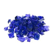 Stanbroil Recycled Fire Glass - 10-Pound Fire Glass for Fireplace Fire Pit and Landscaping, Cobalt Blue