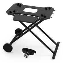 Stanbroil Collapsible Grill Cart for Blackstone 17/22 Inch Griddle, Upgraded Outdoor Griddle Stand with Hooks and Folding Shelf, Comes in One Piece, Stable and Sturdy