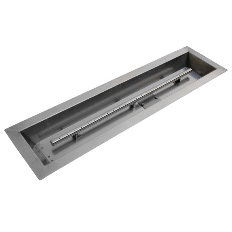 Stanbroil Stainless Steel Linear Trough, 36 Fire Pit Pan