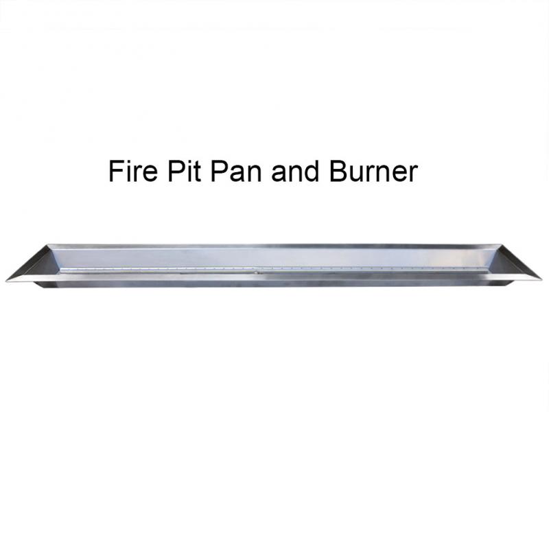 Stanbroil Stainless Steel Linear Trough, Stanbroil Fire Pit Burner And Pantry
