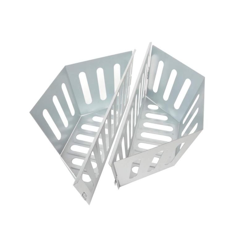 Charcoal Grill Basket Holders Set of 2 Stainless Steel BBQ Grilling  Accessories