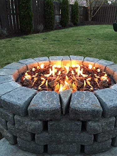 24-Inch American Fireglass Stainless Steel Fire Pit Burner Ring