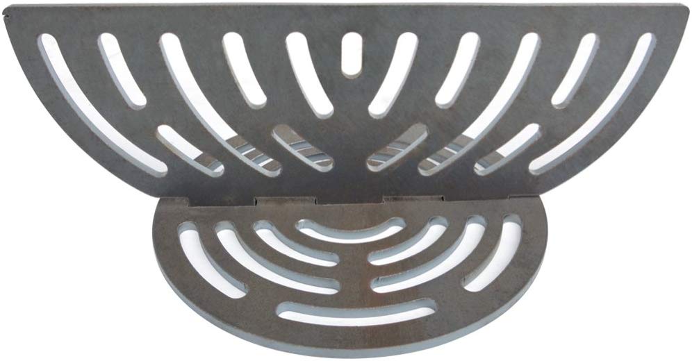 Round cast Iron fire Grate, BBQ high Heat Charcoal Plate for Large Big  Green Egg camping