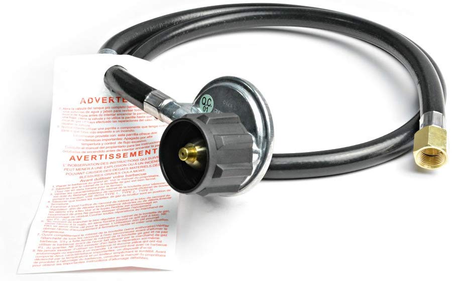 Stanbroil Natural Gas Connection Fire Pit Installation Hose with 1/2 Chrome Key and Quarter-Turn Shut-Off Valve 