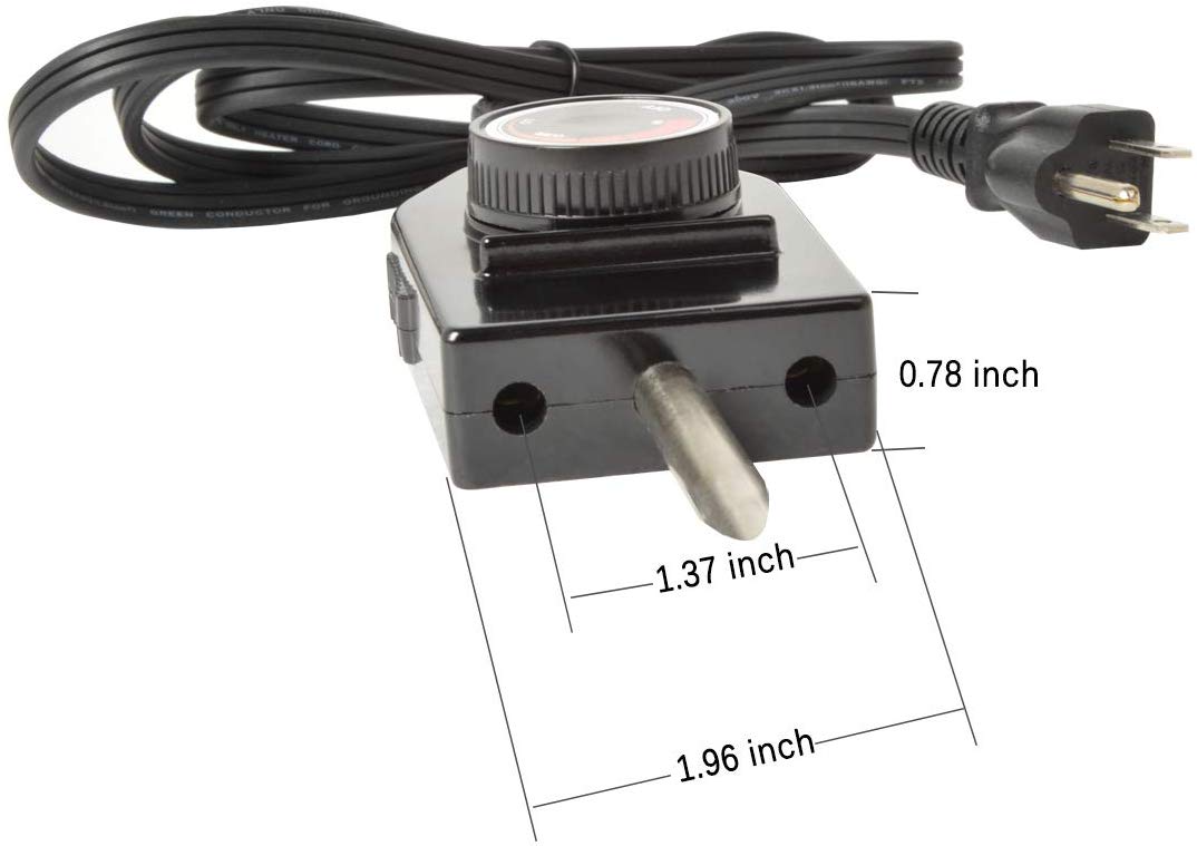 Stanbroil Replacement Part Electric Smoker and Grill Heating Element with  Adjustable Thermostat Cord Controller