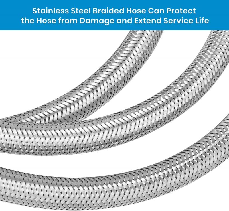 Details about   12inch Pigtail Stainless Braided RV Propane Hose Connector with Type 1Connection 