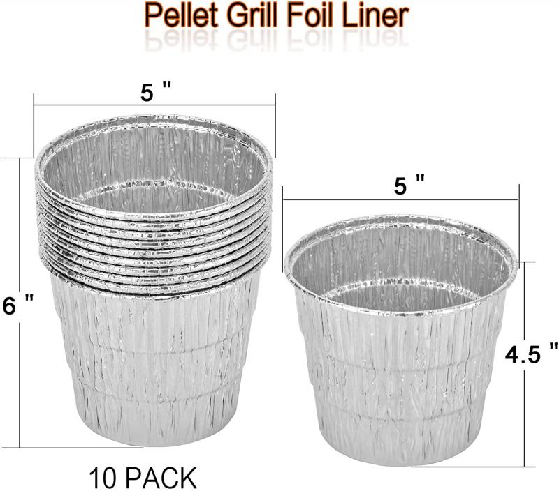 Unidanho Pellet Grill Drip Grease Bucket & 15-Pack Foil Liners for Traeger  Pit Boss Camp Chef Rec Tec Replacement Smoker Oil Catcher Pail BBQ