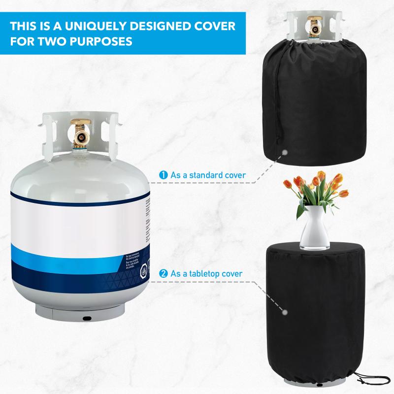 Stanbroil Propane Tank Cover with Side Stable Tabletop Feature for