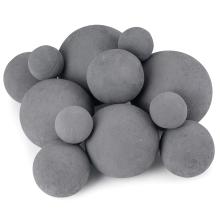 Stanbroil 12 Pack Ceramic Fire Balls, Mixed 4 Sizes Fireplace Balls, Modern Accessory for Indoor or Outdoor Fireplace, Fire Pits and Fire Bowl, Gray